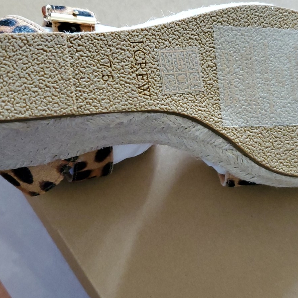 J crew calfhair Espadrille wedge sandal - Picture 5 of 6